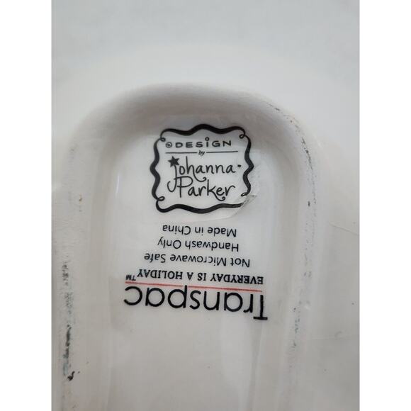 HOLIDAY REINDEER-SPOON/TEA BAG HOLDER-Transpac-Johanna Parker-Embossed-Holiday - Picture 8 of 10